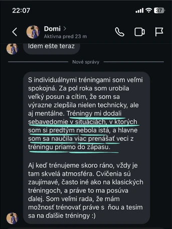 Správa od: Domi